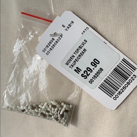 Forever 21 Sheer beaded top - NWT SZ Med - Picture 5 of 5